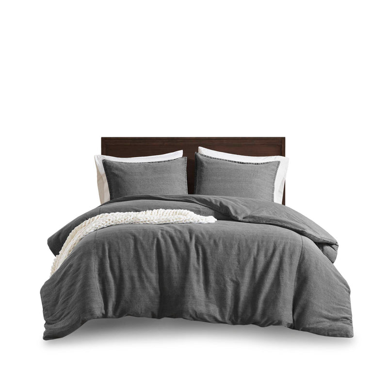 3PCS Twill Washed Duvet Set
