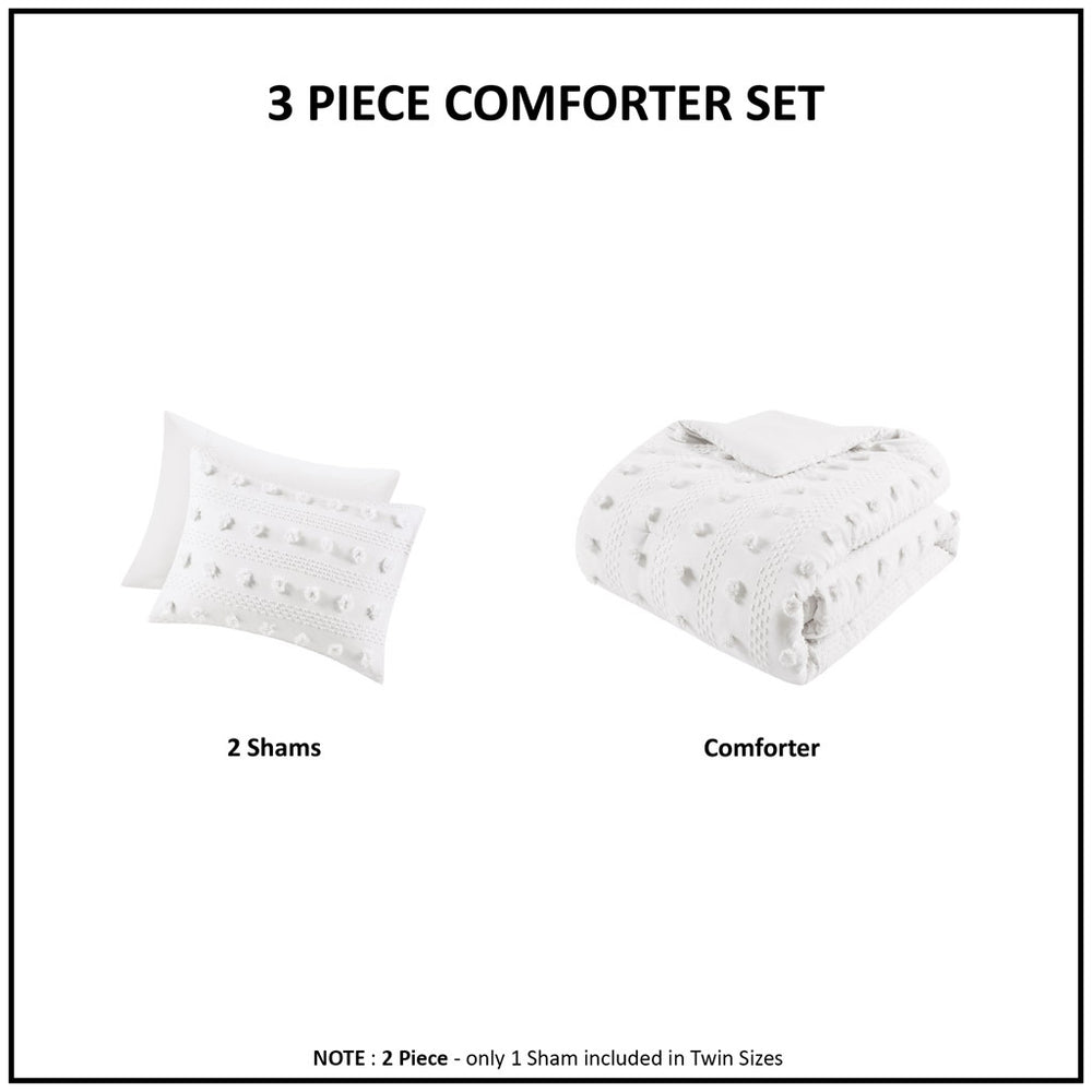 Twin/Twin XL Clip Jacquard Comforter Set Media 7