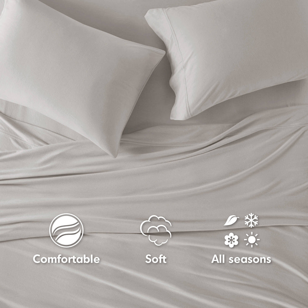 3 PCS Twin All Season Sheet Set Grey Media 11