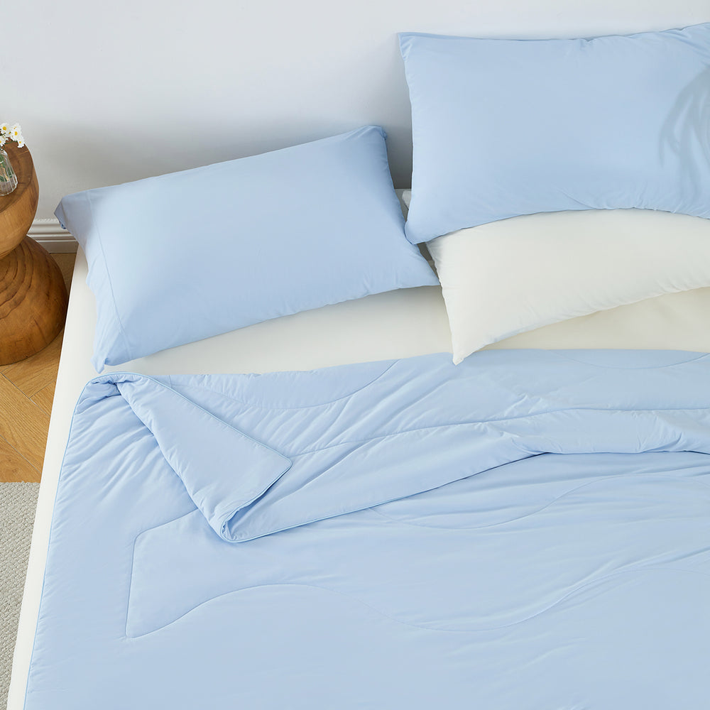 1-Piece 60x90' Cooling DA Comforter,Ice Blue Media 5