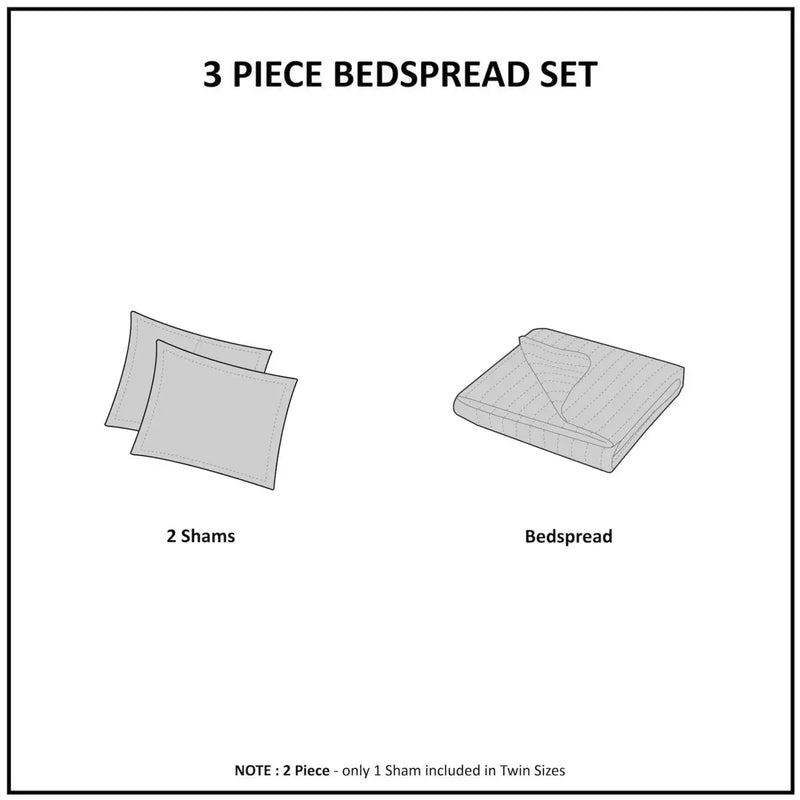 Reversible Quilt and Bedspread Set