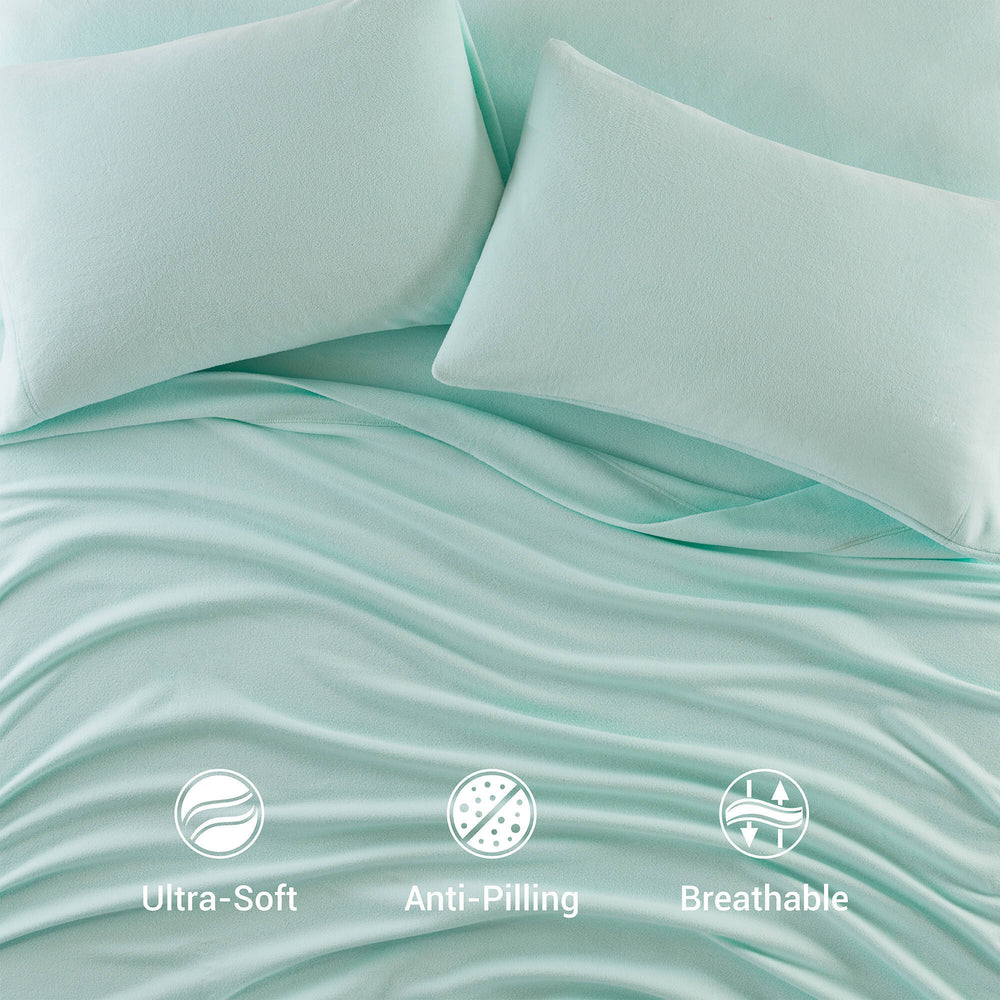 3 PCS Twin Sheet Set Aqua Media 6