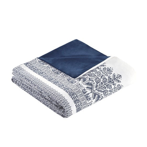 Full/Queen 3 Piece Cotton Duvet Cover Set with Chenille Tufting Media 7