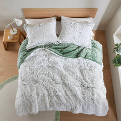Shaggy Faux Fur Comforter Mini Set perspective