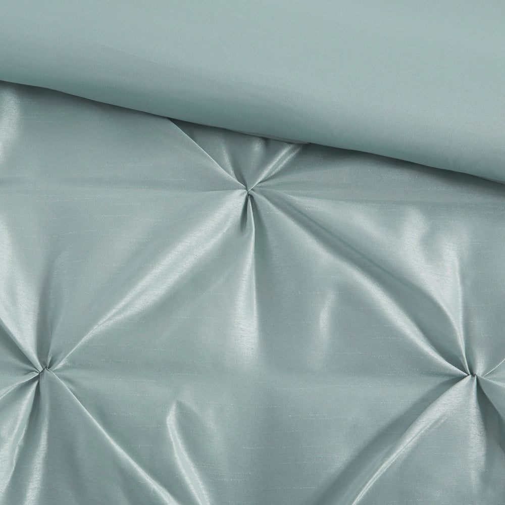 7 Piece Tufted Comforter Set Seafoam Cal King Media 5
