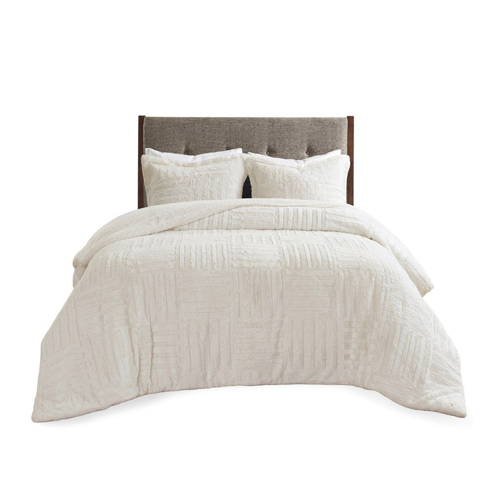 King/Cal King Fur Down Alternative Comforter Mini Set Media 3