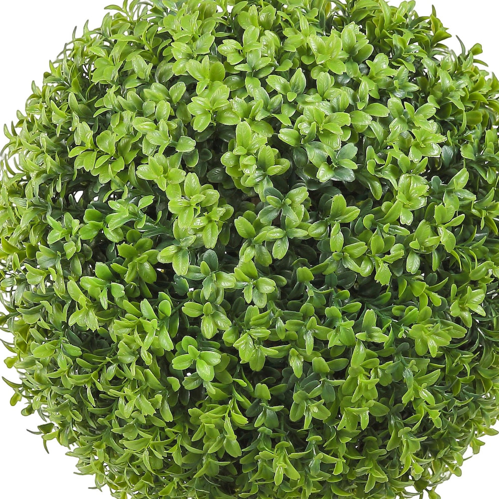 2x Artificial Boxwood Ball Ø40,6cm Garden Deco Boxwood in Flowerpot Ball Artificial Boxwood Ball Artificial Plant made of PE, Wood, PP incl. 4 pcs. Decorative butterflies and 10 pcs. Replacement Media 5
