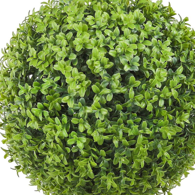 2x Artificial Boxwood Ball Ø40,6cm Garden Deco Boxwood in Flowerpot Ball Artificial Boxwood Ball Artificial Plant made of PE, Wood, PP incl. 4 pcs. Decorative butterflies and 10 pcs. Replacement