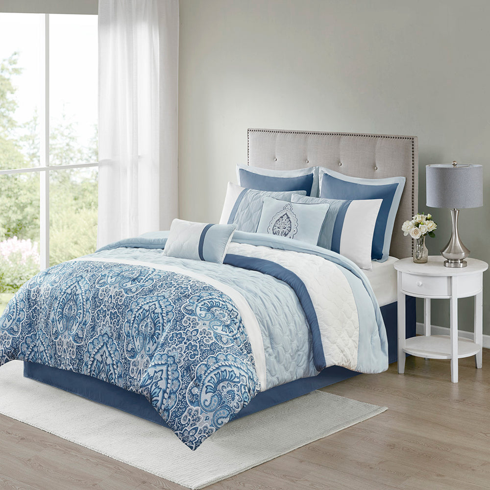 King 8 Piece  Comforter Set Media 1