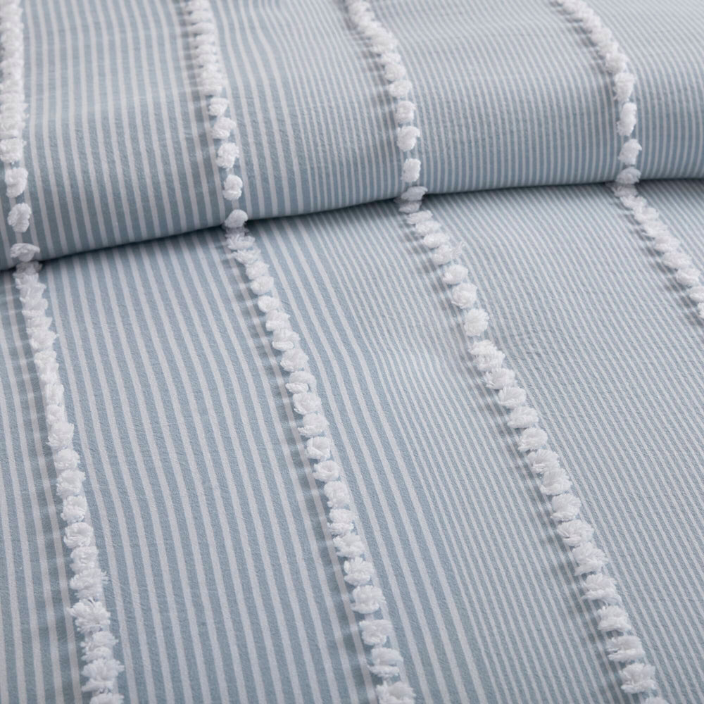 3- Piece King Cotton Yarn Dyed Duvet Cover Set Media 15