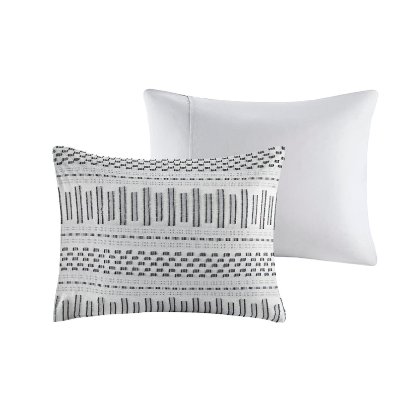 King/Cal King Cotton Jacquard Duvet Cover Mini Set