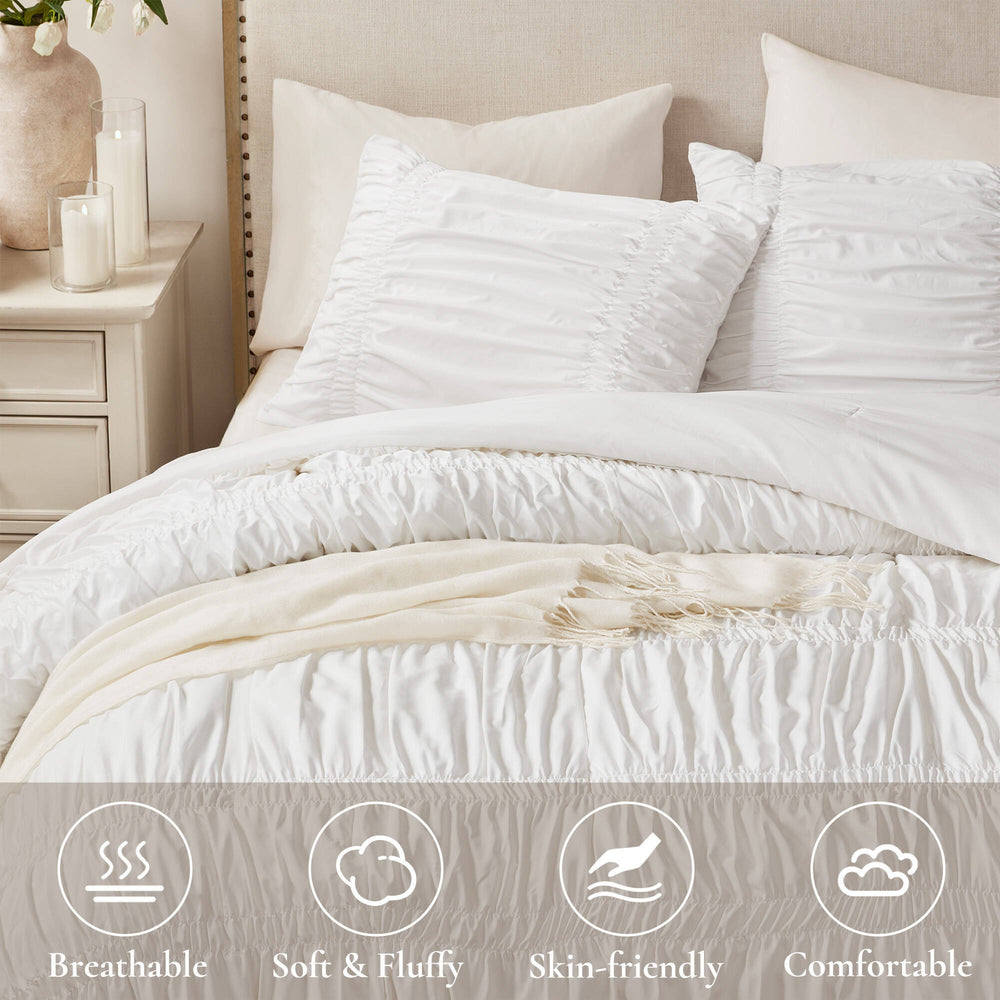 3PCS Queen Comforter Set Media 4