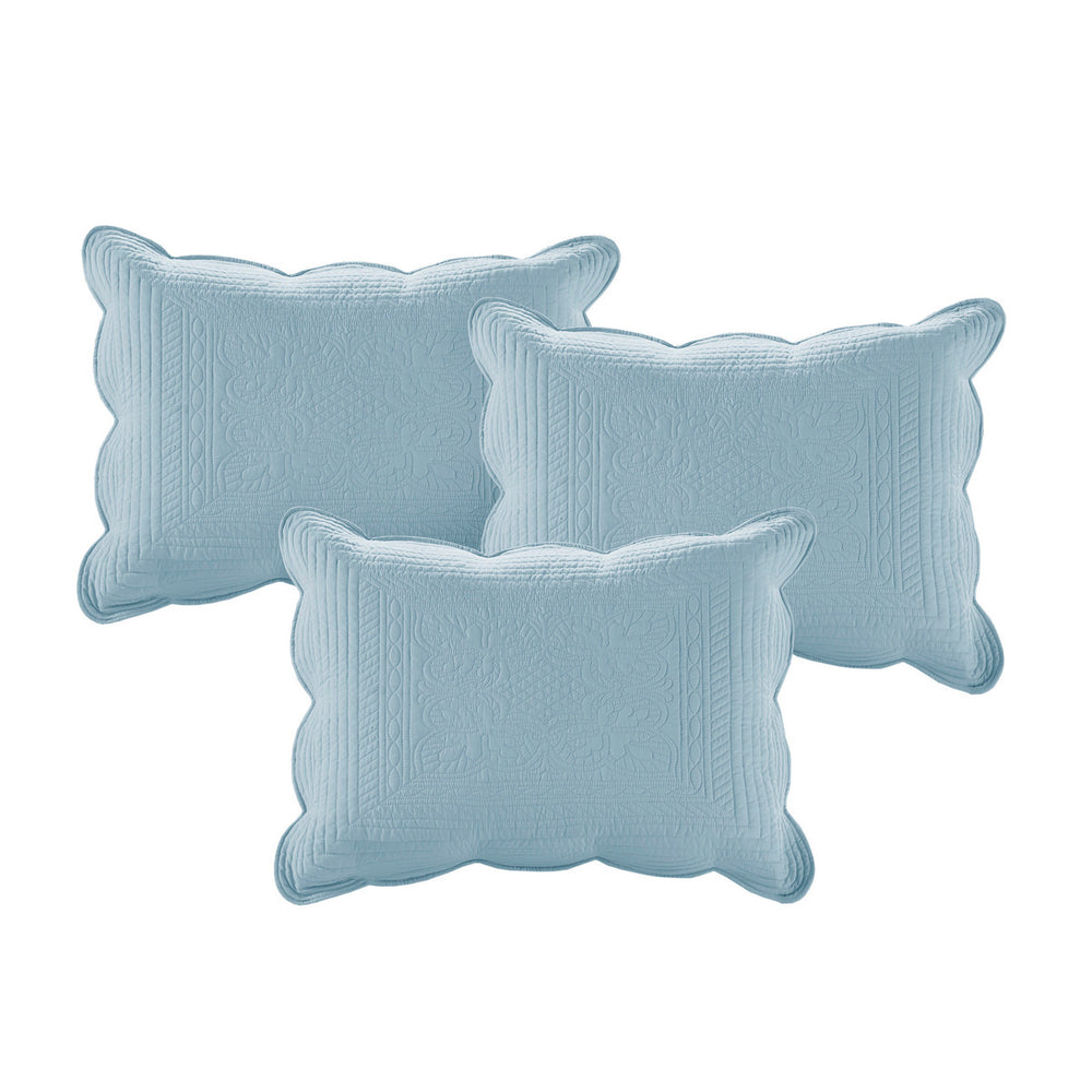 6 Piece Reversible Scalloped Edge Daybed Cover Set Blue Daybed Media 8
