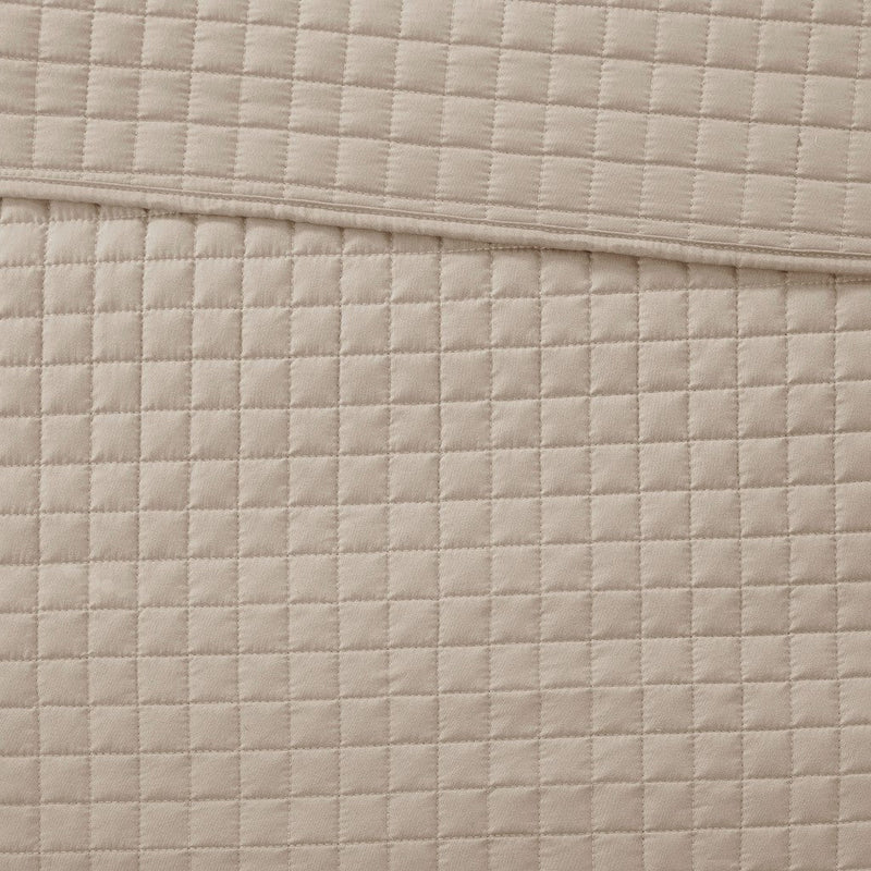 3 Piece Reversible Quilt Set Khaki King/Cal King