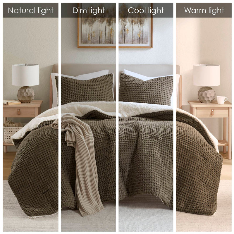 Knit Chenille Comforter Set Full/Queen