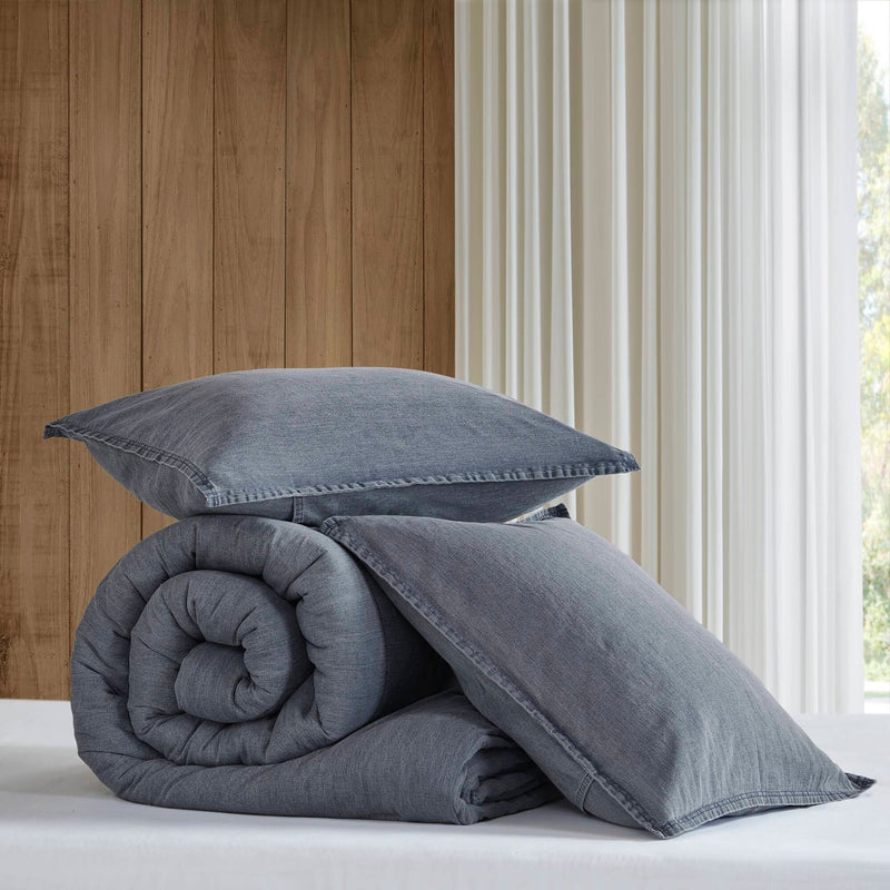 2PCS Twin/Twin XL Twill Washed Comforter Set