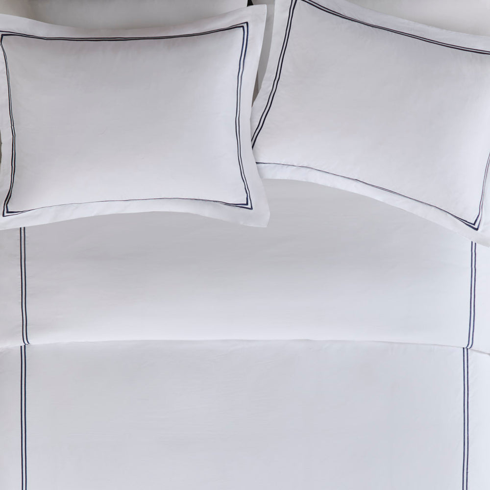 King/Cal King 100% Cotton Sateen Embroidered Comforter Set Media 12