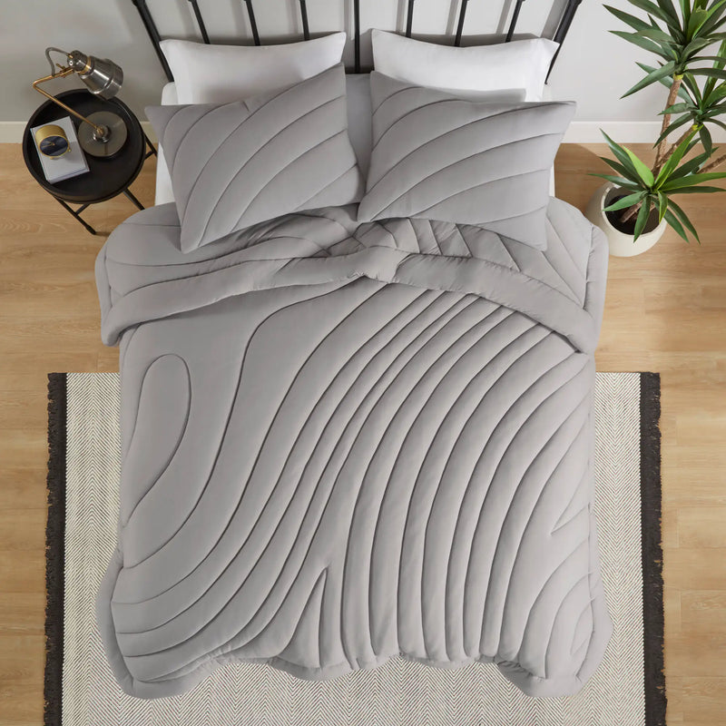 Poly Jersey Puffy Comforter Set