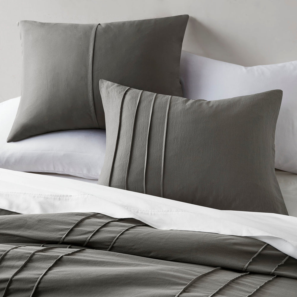 3-Piece Cal King Soft Washed Pleated Comforter Set Media 19