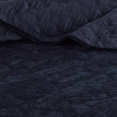 3 Piece Velvet Quilt Set perspective