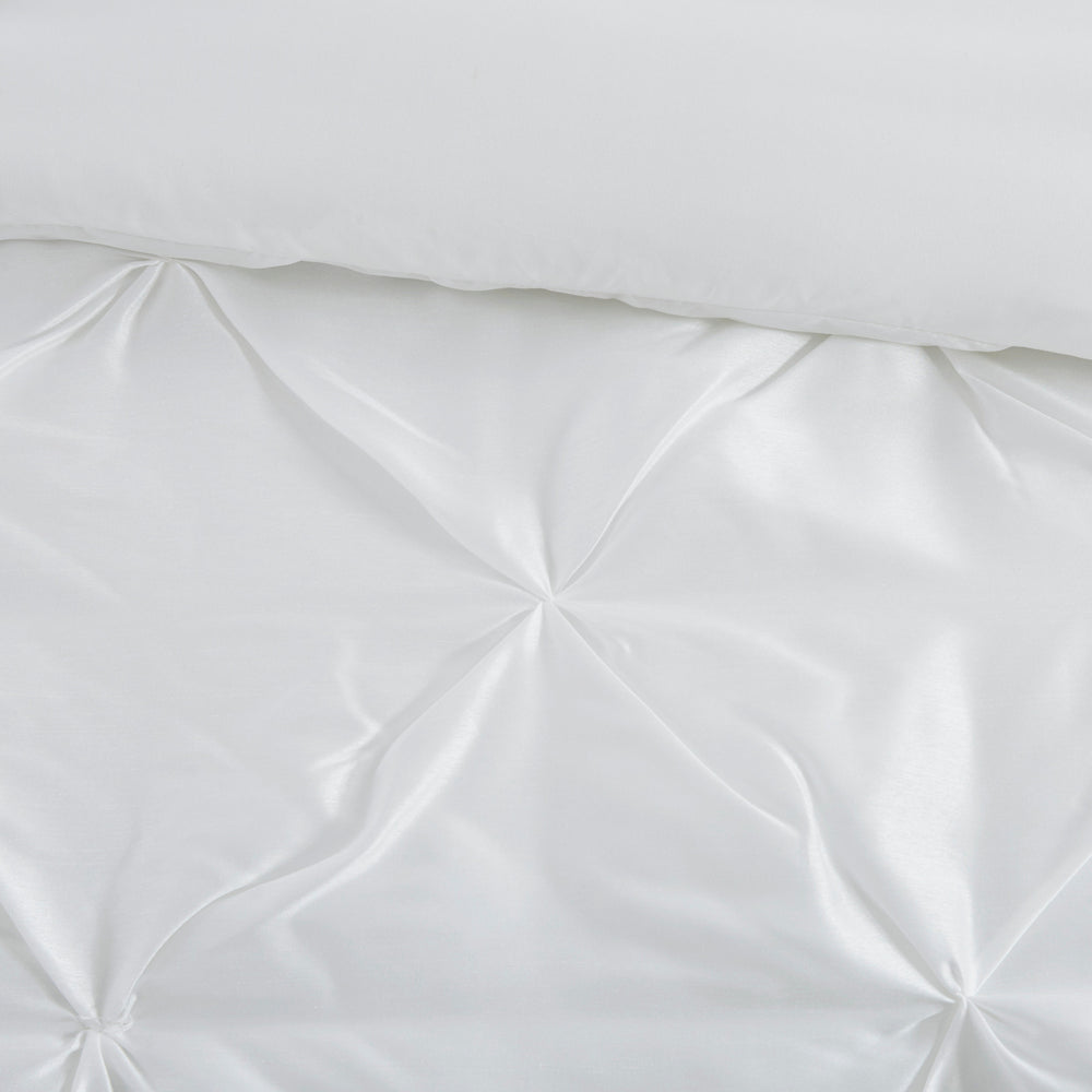 7-Piece Full 100% Polyester Pieced Pleated Tufted Comforter Set Media 9