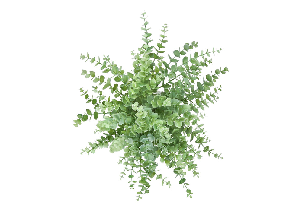 Artificial Plant, Set Of 2, 16' Tall, Eucalyptus Grass, Table, White Pots, Contemporary, Modern Media 3