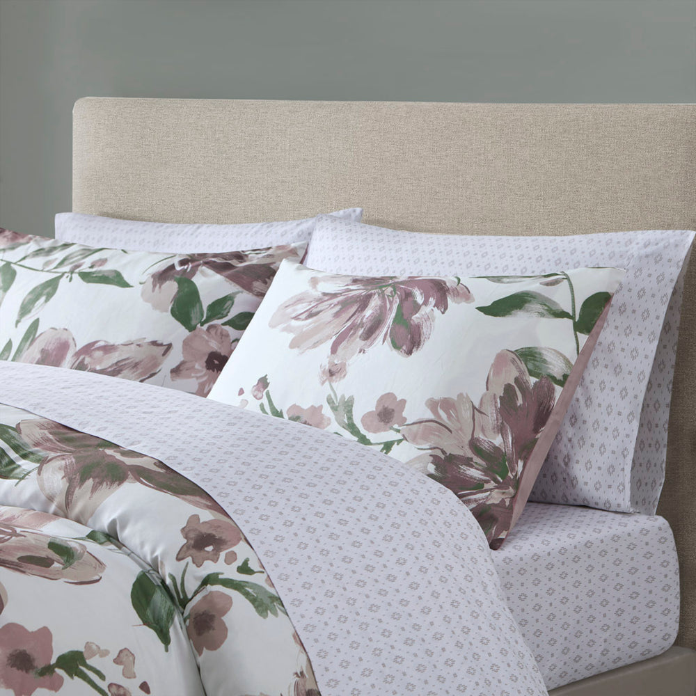 Full Floral Comforter Set with Bed Sheets Media 5