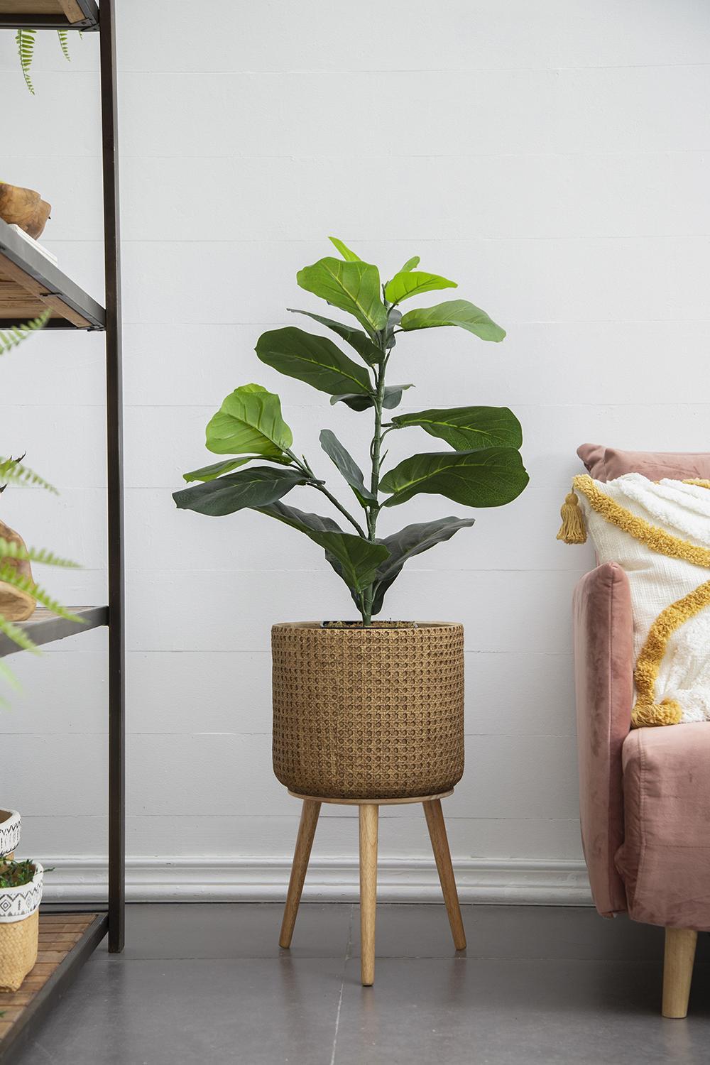 20x16x35' Artificial Fiddle-Leaf Fig Potted Plant Media 5