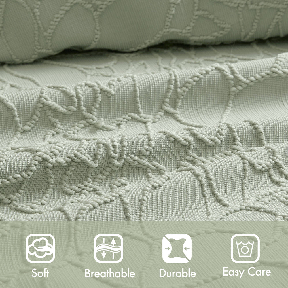 3PCS Queen Bedspread Set Media 7