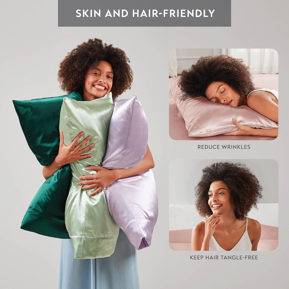 4 PCS Twin Luxury Sheet Set Blush Media 8