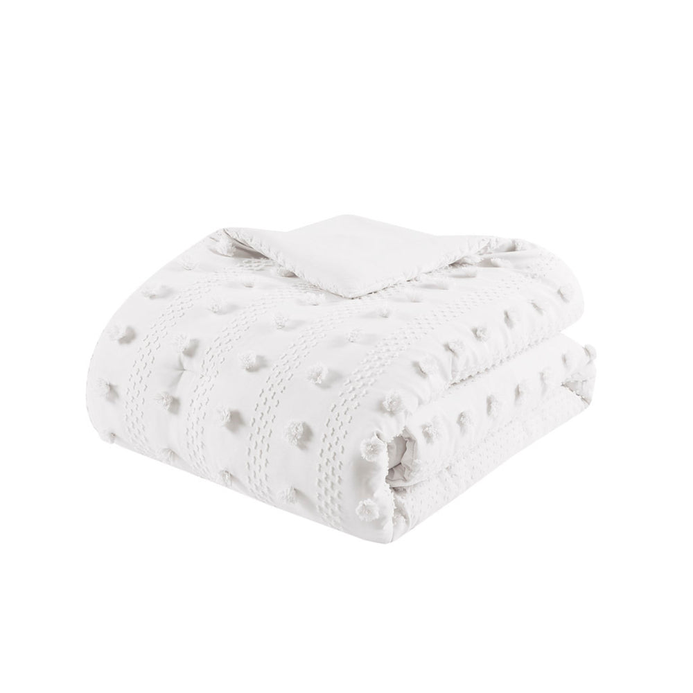 Full/Queen Clip Jacquard Comforter Set Media 2
