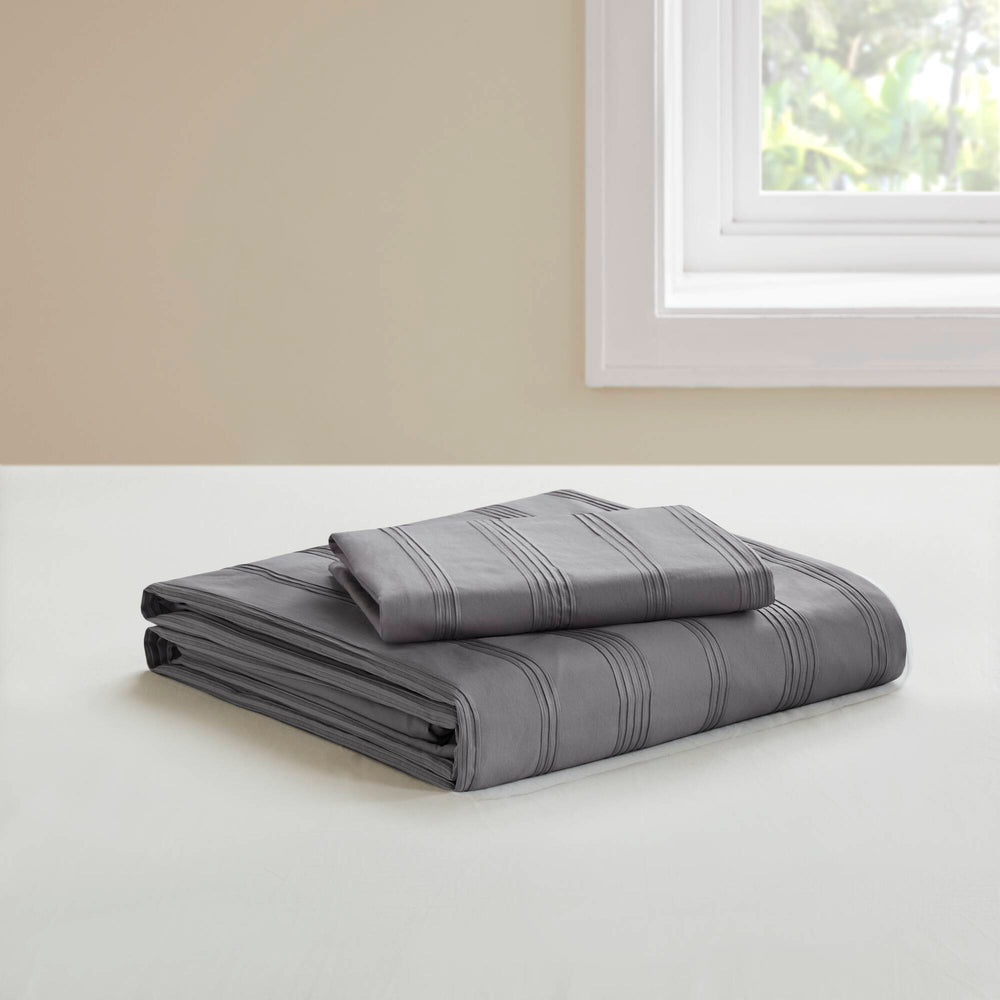 2-Piece Twin/Twin XL Woven Striped Duvet Set Media 17