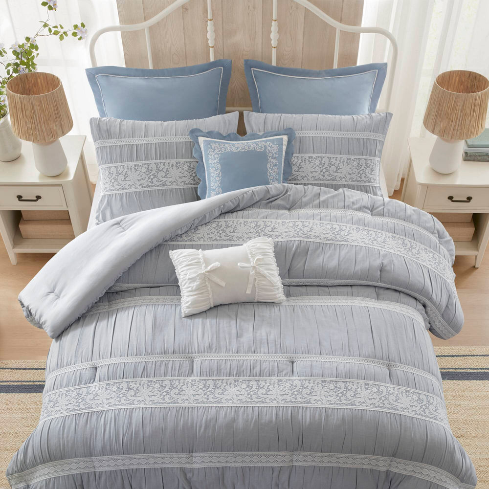 7- Piece Queen Jacquard Comforter Set Media 13