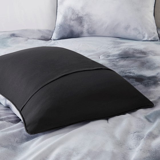 Twin/Twin XL Watercolor Tie Dye Printed Comforter Set with Throw Pillow