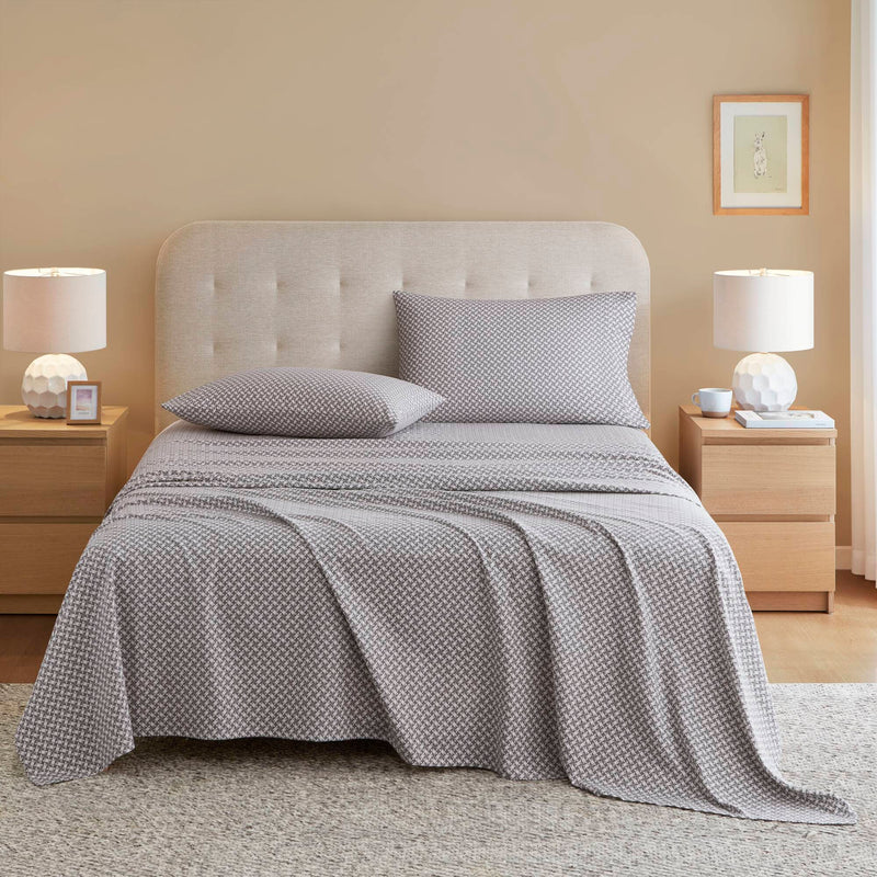 4-Piece 100% Cotton Printed Sheet Set