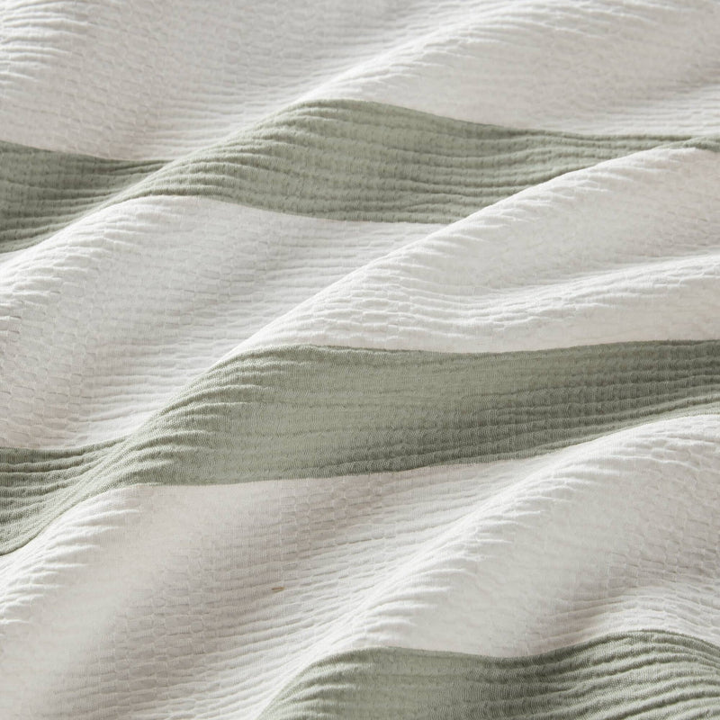 3-Piece Full/Queen Yarn-dyed striped comforter