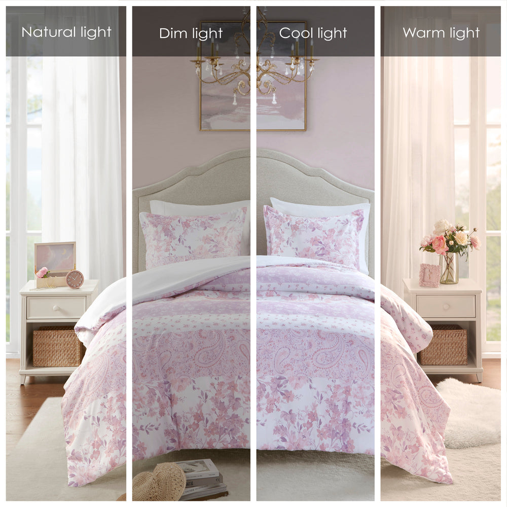 Floral Paisley Duvet Cover Set Full/Queen Media 21