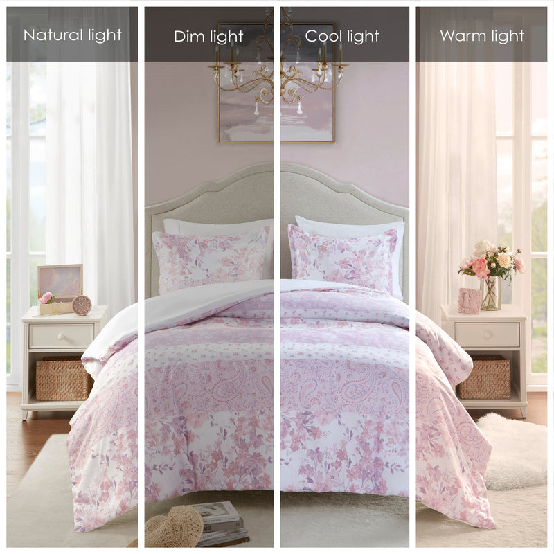 Floral Paisley Duvet Cover Set Full/Queen