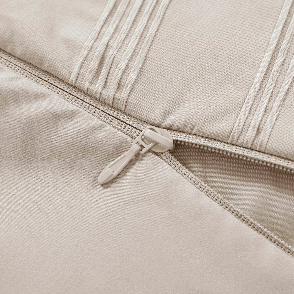 3-Piece Queen Woven Striped Duvet Set Media 2