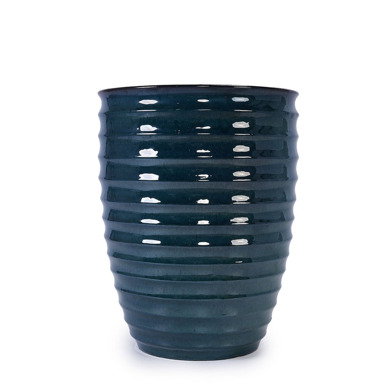 Ceramic Flowerpot, Modern Planter for Patio, Garden, Windowsill - Army Green