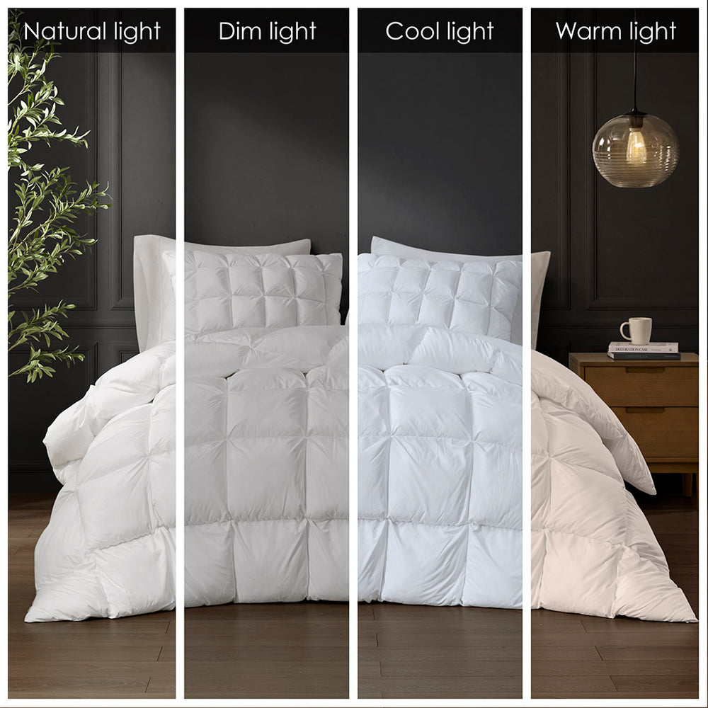 Overfilled Down Alternative Comforter White King/Cal King Media 7