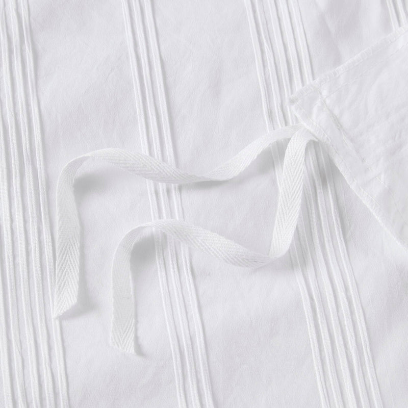 3-Piece Full Woven Striped Duvet Set