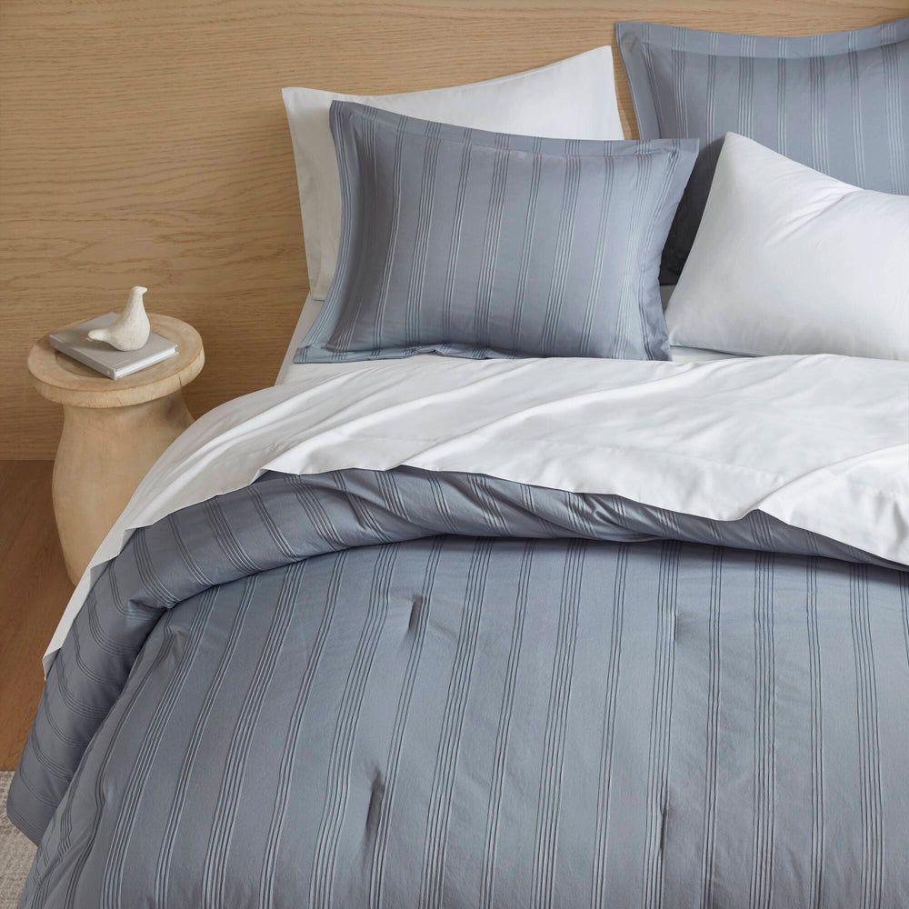 7-Piece Cal King Woven Striped Comforter Set Media 12
