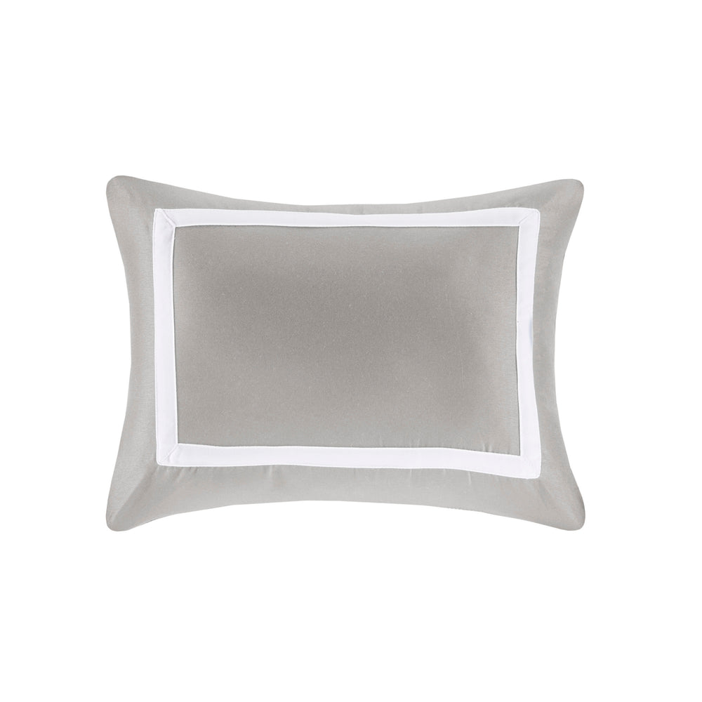 8 Piece Comforter and Quilt Set Collection Grey Full/Queen Media 5