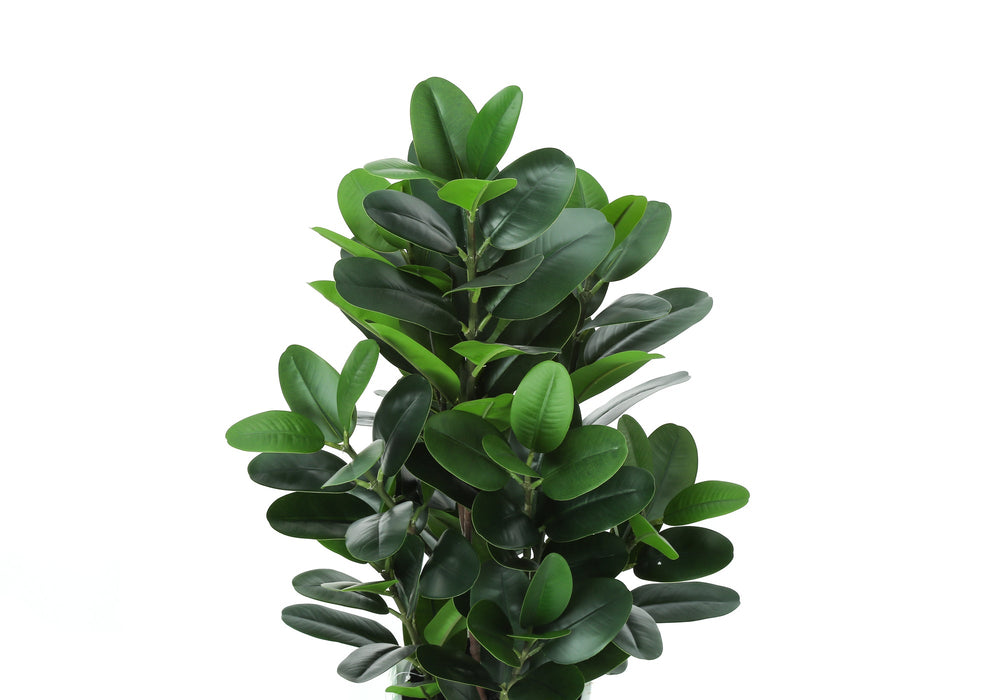 Artificial Plant, 31' Tall, Garcinia Tree, Indoor, Faux, Fake, Floor, Greenery, Potted, Real Touch, Decorative, Green Leaves, White Cement Pot Media 4
