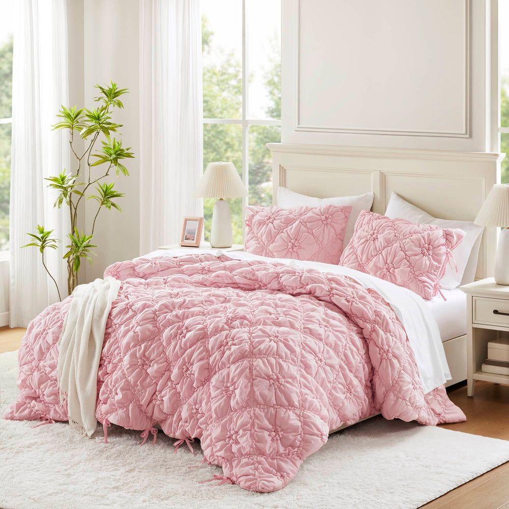 3PCS Full/Queen Comforter Set Media 1