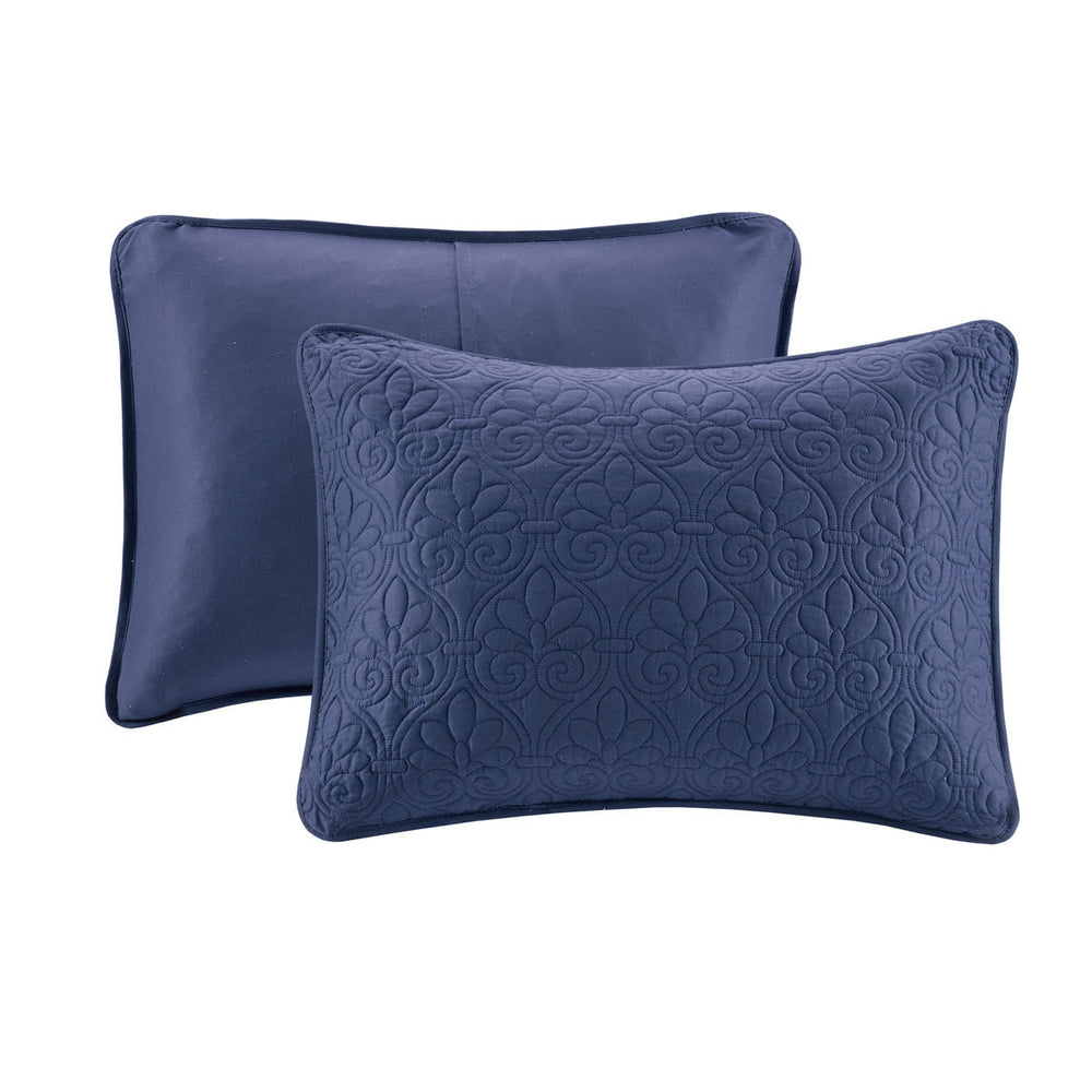 Reversible Quilt Set Navy King/Cal King Media 2