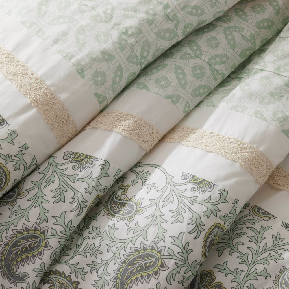 9 Piece Cotton Percale Comforter Set King Media 18