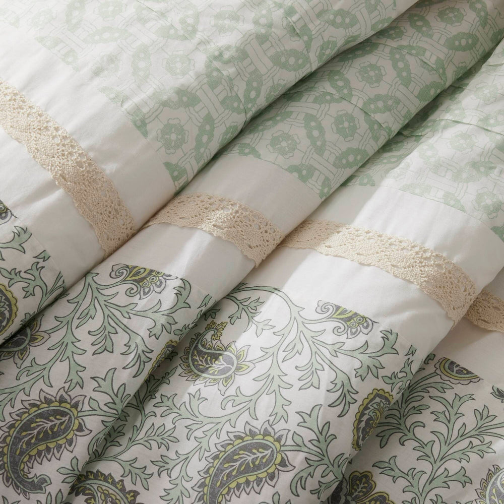9 Piece Cotton Percale Comforter Set King Media 18
