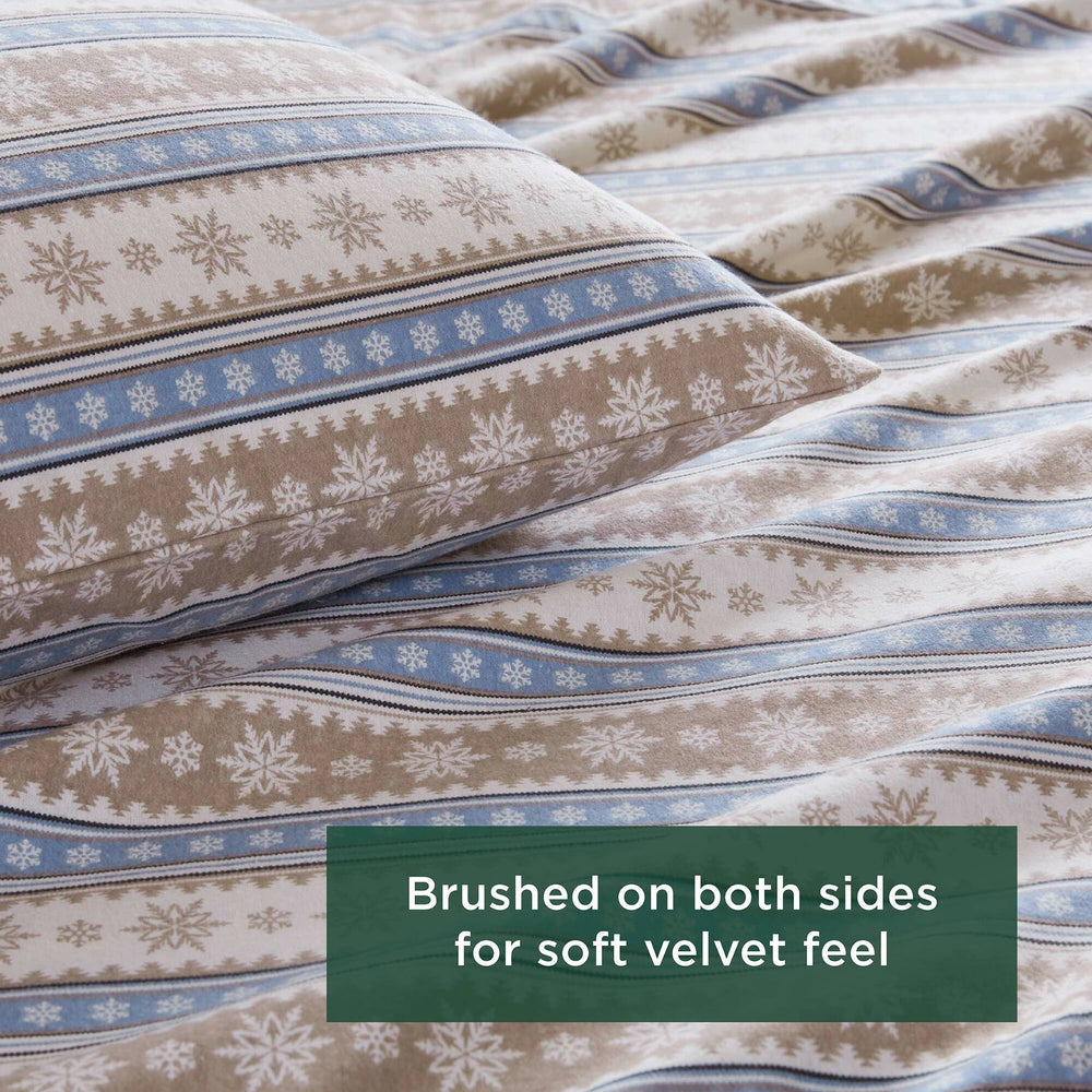 4 PCS Full Sheet Set Blue Snowflake Media 2